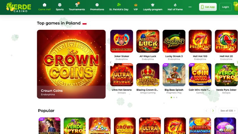 Verde Casino platforma